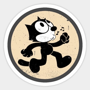 Felix The Cat Walking Whistle Sticker